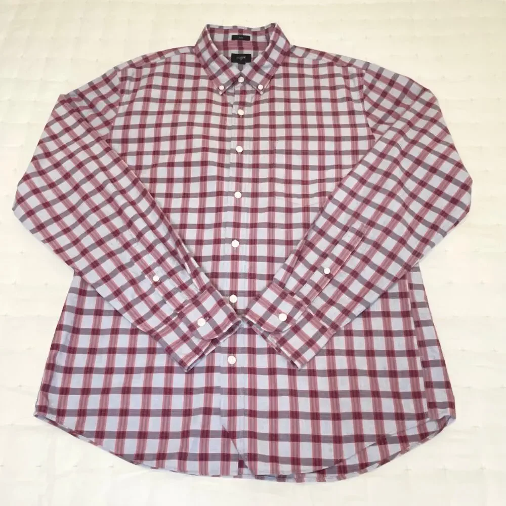 J.Crew Slim Fit Plaid Button-Down Shirt